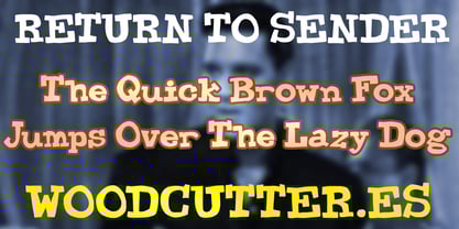 Return to Sender Font Poster 2