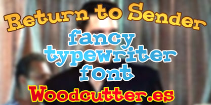 Return to Sender Font Poster 1