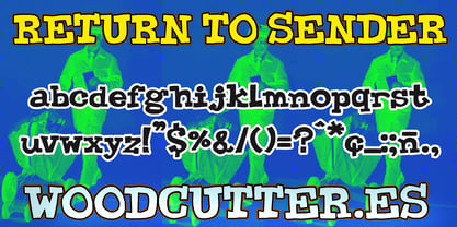 Return to Sender Font Poster 4