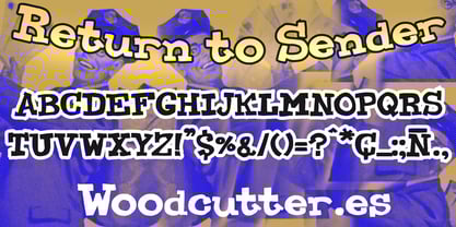 Return to Sender Font Poster 3