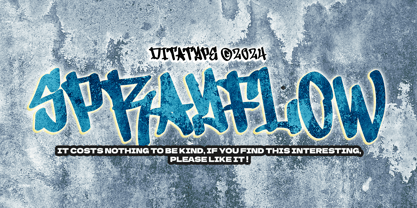 Sprayflow Font Poster 11