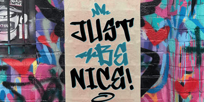 Sprayflow Font Poster 3