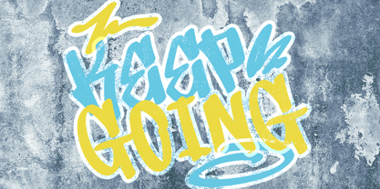 Sprayflow Font Poster 2