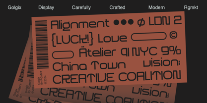 Golgix Font Poster 8