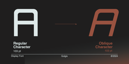Golgix Font Poster 3