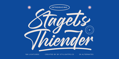 Stagets Thiender Font Poster 1