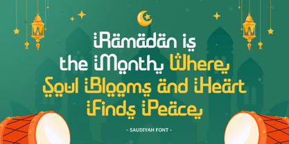 Saudiyah Font Poster 8
