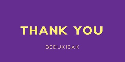 Bedukisak Font Poster 6