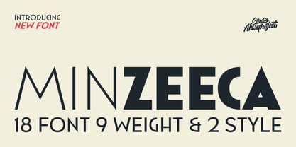 Minzeeca Font Poster 1