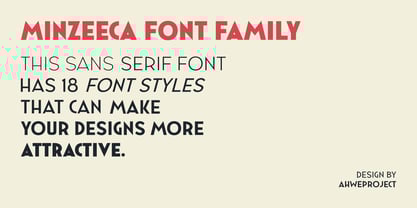 Minzeeca Font Poster 3