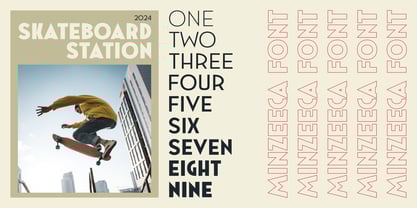 Minzeeca Font Poster 11