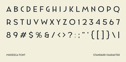 Minzeeca Font Poster 2