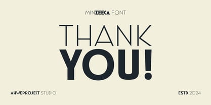 Minzeeca Font Poster 12