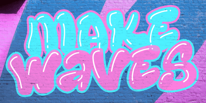 Bounce Drip Font Poster 2