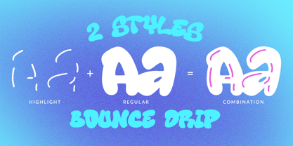 Bounce Drip Font Poster 8