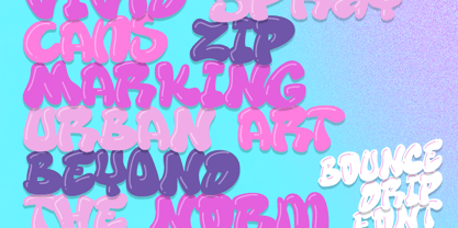 Bounce Drip Font Poster 5