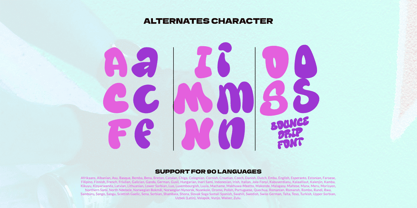 Bounce Drip Font Poster 10