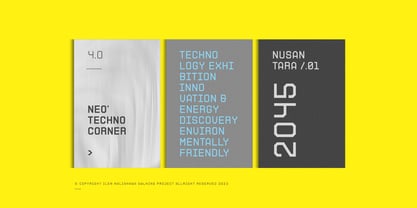 Nue Archimoto Font Poster 2