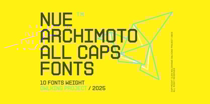 Nue Archimoto Font Poster 1