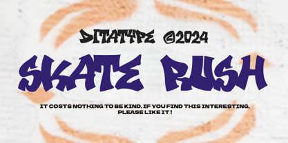 Skate Rush Font Poster 11