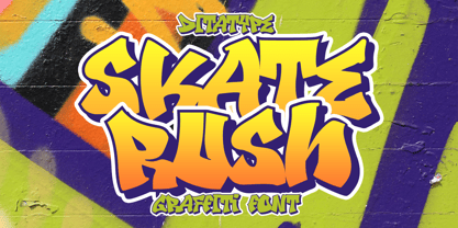 Skate Rush Font Poster 1