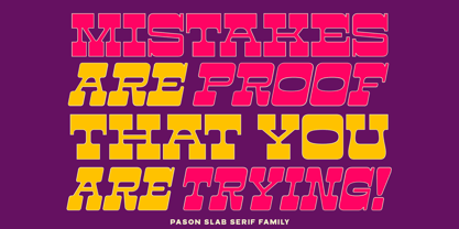 Pason Font Poster 13