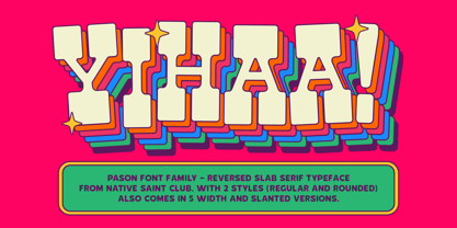 Pason Font Poster 3