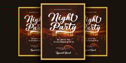 Vantasy Script Font Poster 4