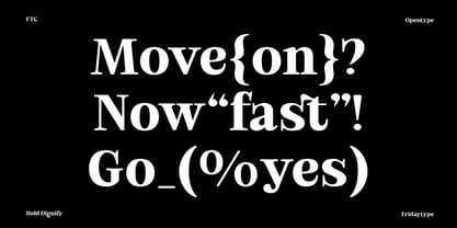 Bold Dignify Font Poster 2