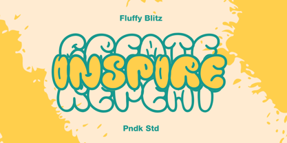Fluffy Blitz Font Poster 3