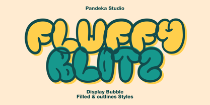 Fluffy Blitz Font Poster 1