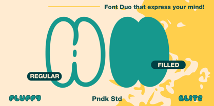 Fluffy Blitz Font Poster 5