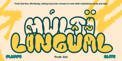 Fluffy Blitz Font Poster 8