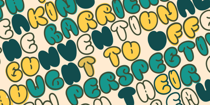 Fluffy Blitz Font Poster 7