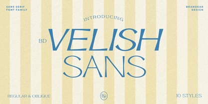 BD Velish Sans Font Poster 1