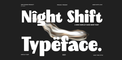 Night Shift Font Poster 1