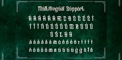 Raveinus Clawny Font Poster 3