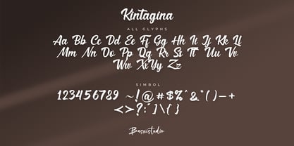 Kintagina Font Poster 10