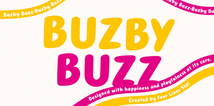 Buzby Buzz Font Poster 1