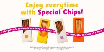 Buzby Buzz Font Poster 3