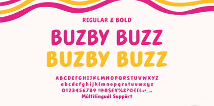 Buzby Buzz Font Poster 8