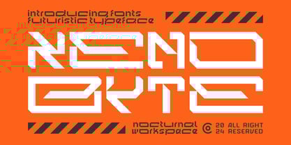 Xeno Byte Font Poster 1