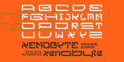 Xeno Byte Font Poster 3