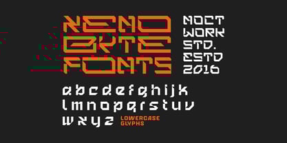 Xeno Byte Font Poster 4