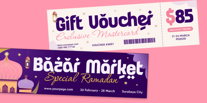 Barca Ramadan Font Poster 4