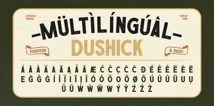 Dushick Font Poster 10