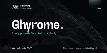 Ghyrome Font Poster 1