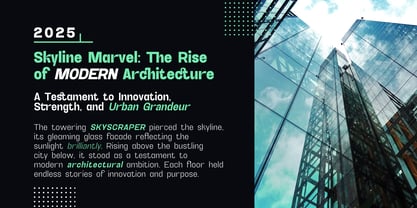 Ghyrome Font Poster 2