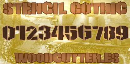 Stencil Gothic Font Poster 6