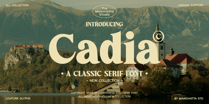 Cadia Font Poster 1